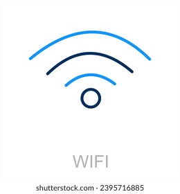 WIFI and signal icon concept