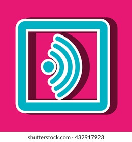 wifi signal icon design 