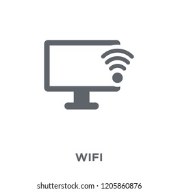 Wifi signal icon. Wifi signal design concept from Communication collection. Simple element vector illustration on white background.