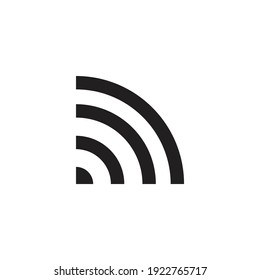Wifi signal icon design isolated on white background