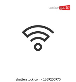 Wifi Signal Icon Design Vector
