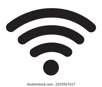 Wi-Fi-Signalsymbol-Design, Vektorgrafik
