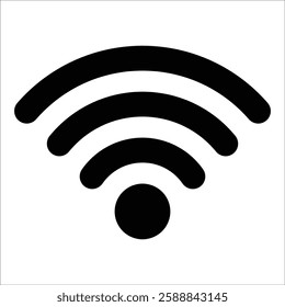 Wi-Fi Signal Icon Element For Design