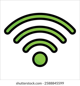 Wi-Fi Signal Icon Element For Design