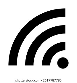 Elemento de ícone de sinal Wi-Fi para design