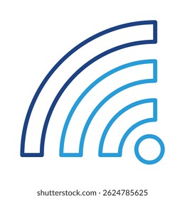 Elemento de ícone de sinal Wi-Fi para design
