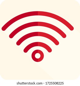 
WiFi signal icon, in flat style. illustration of wifi signal.