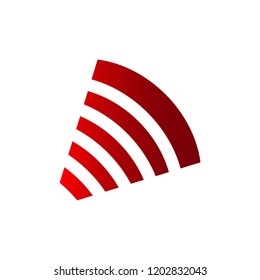 Wifi signal icon flat vector illustration simple sign for logo, web, app, UI