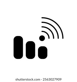 Wifi signal icon. Free wifi sign isolated icon. wi-fi network linear icon. signal sign and symbol. Public wifi area solid sign. Wifi icon wireless internet signal element flat symbol