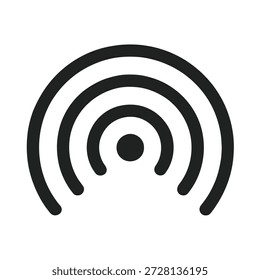 Wifi signal icon indicates wireless network connectivity, enabling internet access and data transfer.