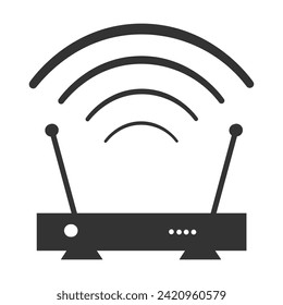 Wifi signal icon. Internet web set vector ilustration.