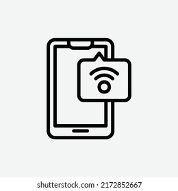  wifi signal icon, isolated cloud computing icon in light grey background, perfect for website, blog, logo, graphic design, social media, UI, mobile app