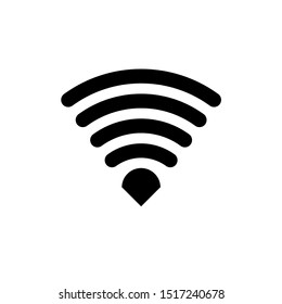Wifi signal icon isolated on white background. Wifi symbol for web site