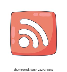 wifi signal icon isolated white background