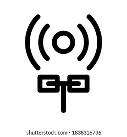 wifi signal icon or logo isolated sign symbol vector illustration - high quality black style vector icons
