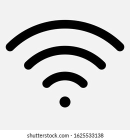 The wi-fi signal icon. Modern modem internet icon.