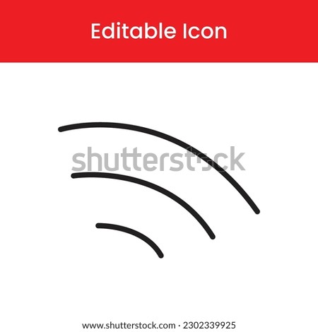 Wifi signal icon, Wifi signal outline icon, Wifi signal vector icon