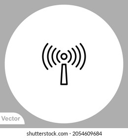 Wifi signal icon sign vector,Symbol, logo illustration for web and mobile