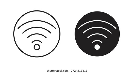 Wifi Signal icon in simple flat trend modern graphic design abstract logotype element