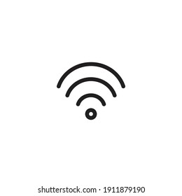 Wi-Fi signal icon, Simple thin line, Vector illustration on white background. Use for web and mobile application.