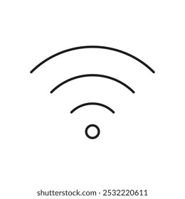 Wifi Signal icon. simple thin line icon.