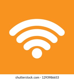 WiFi, signal icon, stock vector illustration, EPS10. 