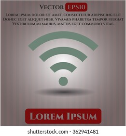 Wifi signal icon or symbol