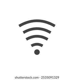 Wifi Signal icon Symbol mark in filled style