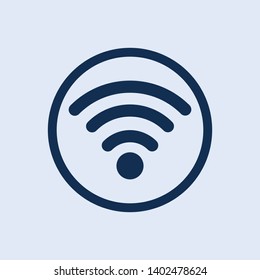 Wifi signal icon, symbol vector file