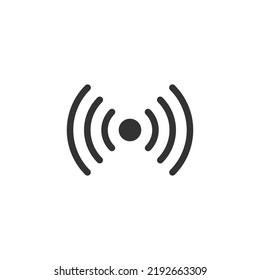 wi-fi signal icon symbol vector on white background.