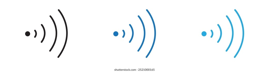 Wifi Signal icon thin line illustration