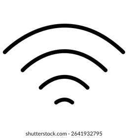 Wifi signal icon Thin line vector design