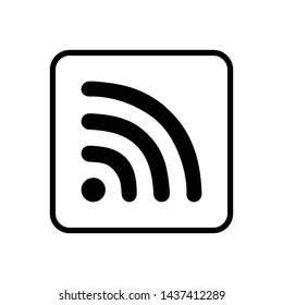 Wifi signal icon vector design template