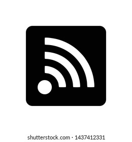 Wifi signal icon vector design template