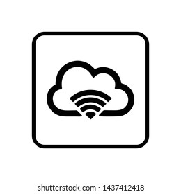 Wifi signal icon vector design template