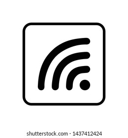 Wifi signal icon vector design template
