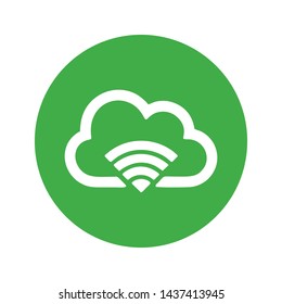 Wifi signal icon vector design template