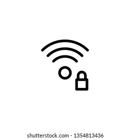 Wifi Signal Icon Vector Illustration Logo Template