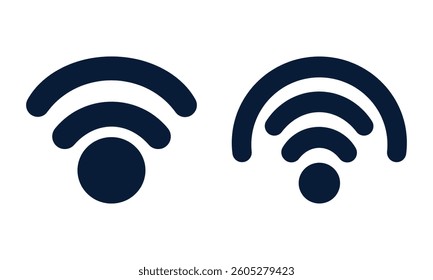 WiFi Signal Icon Vector Illustration, Wireless Network Symbol 