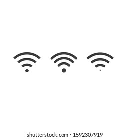 Wifi signal icon. Vector internet wireless symbol icon illustration