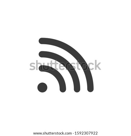 Wifi signal icon. Vector internet wireless symbol icon illustration