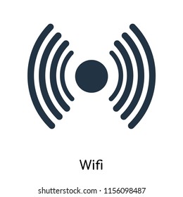 Wifi signal icon vector isolated on white background, Wifi signal transparent sign , symbols or elements in filled style