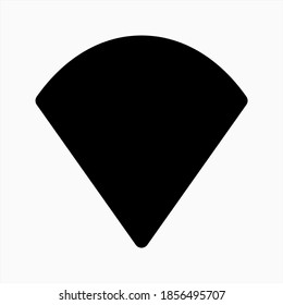 Wifi signal icon vector isolated on white background. suitable for any purposes. user interface elements