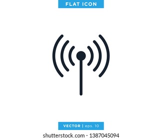 Wifi Signal Icon Vector Logo Design Template
