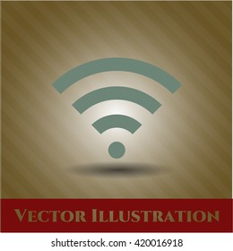 wifi signal icon vector symbol flat eps jpg app web