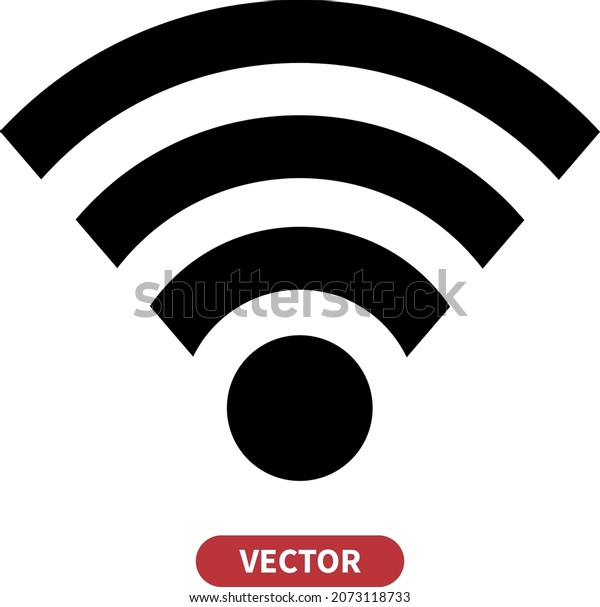 Wifi Signal Icon Wireless Symbol Connection Stock Vector Royalty Free 2073118733 Shutterstock