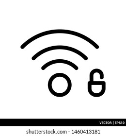 Wifi signal icon. wireless technology. vector illsutration. EPS 10