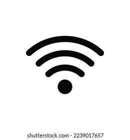 Wifi signal icon. Wireless vector sign, internet symbol.