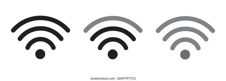  Wi-Fi signal indicates wireless network strength, showing connectivity quality for internet access on devices.