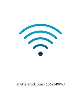 Wifi signal indicator high full signal simple icon. Stock Vector illustration isolated on white background.